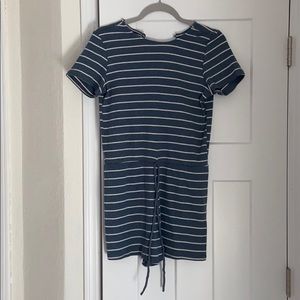 PinkLily Blue Stripe Romper